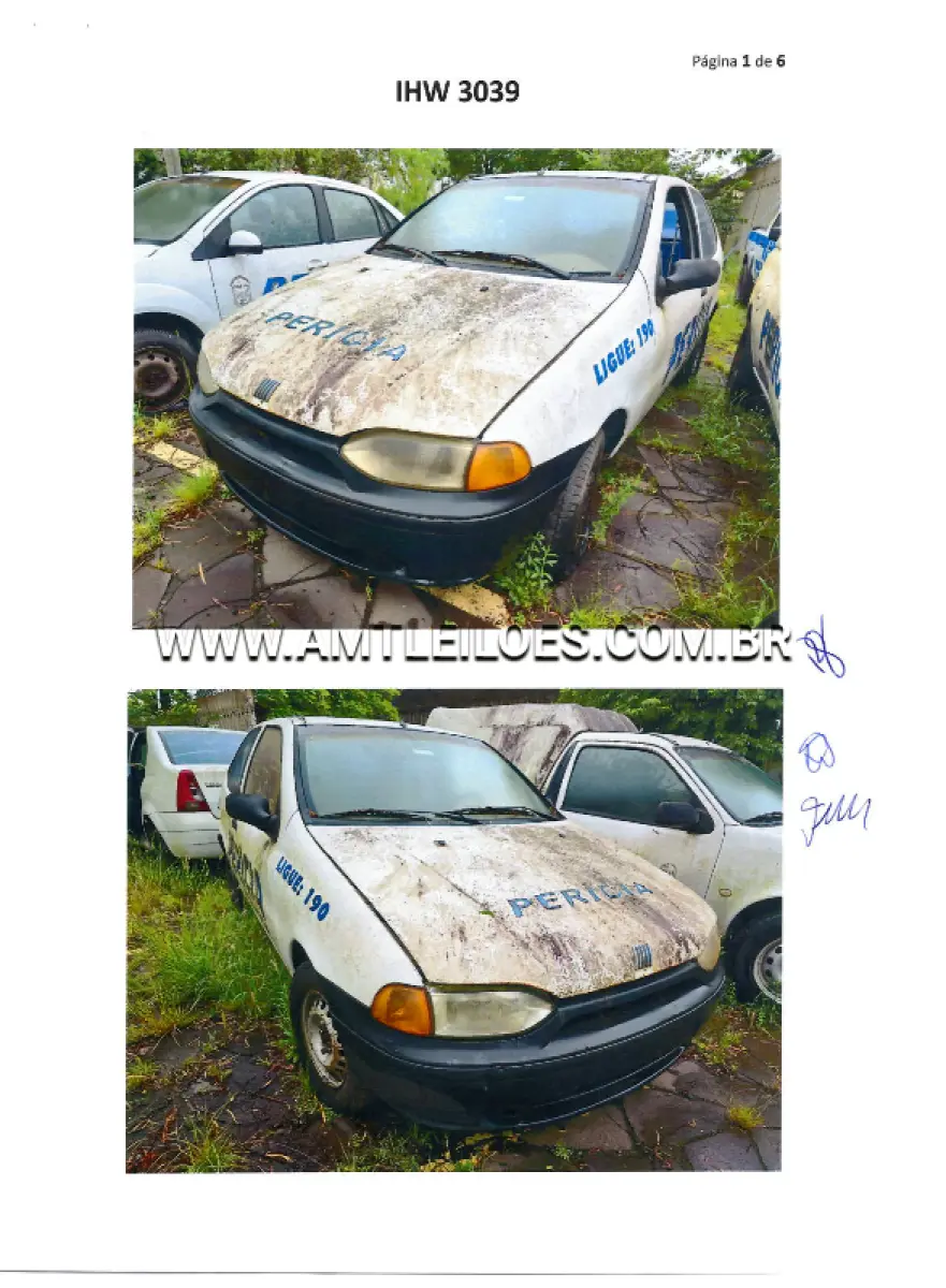 LOTE 152 - FIAT/PALIO 1.5, ANO/MODELO: 1998/1998