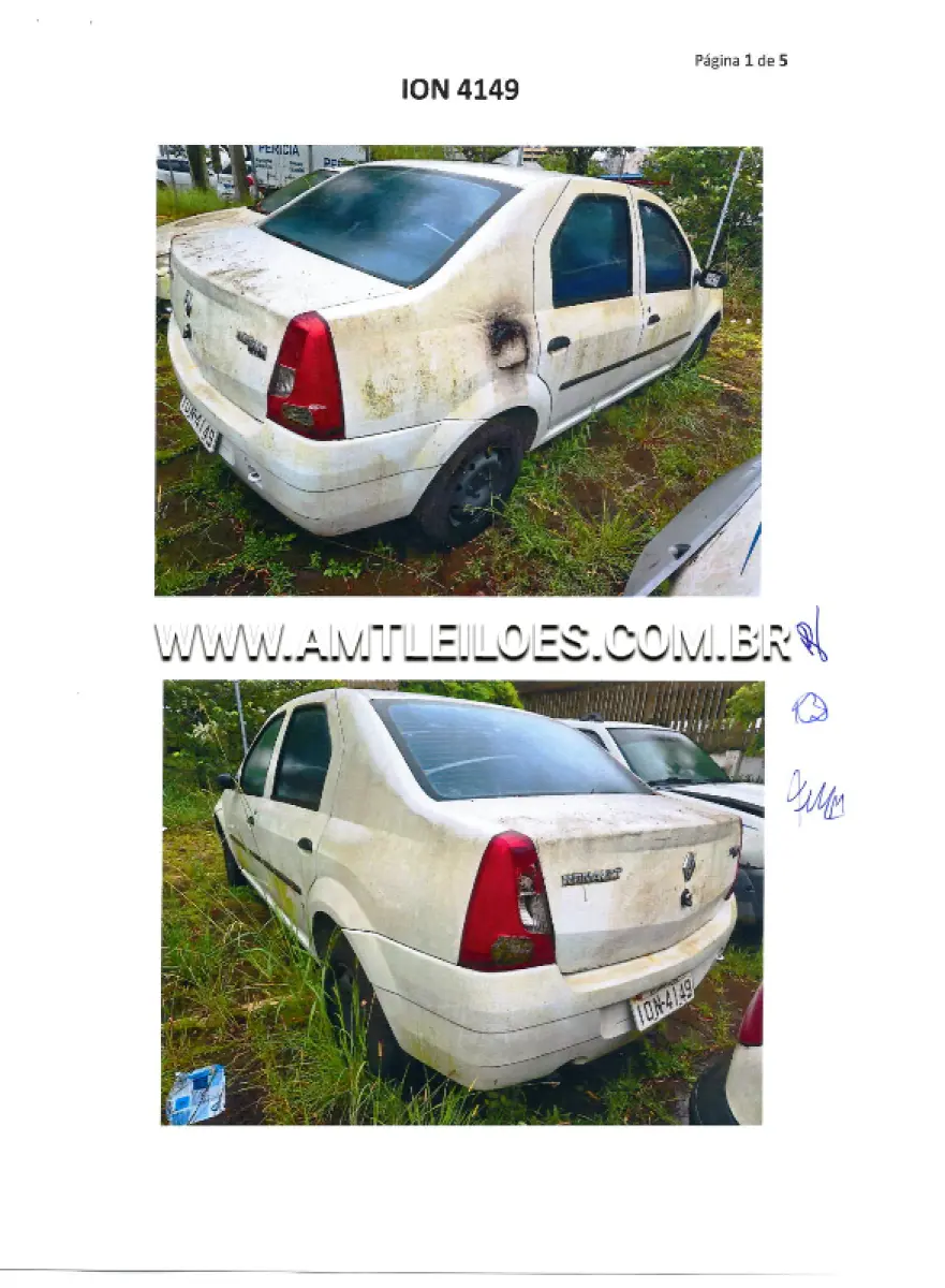 LOTE 153 - RENAULT/LOGAN EXP 16, ANO/MODELO: 2007/2008