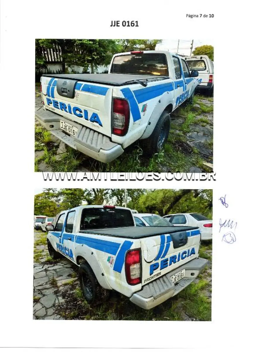 LOTE 157 - NISSAN/FRONTIER 4X4 XE, ANO/MODELO: 2007/2007