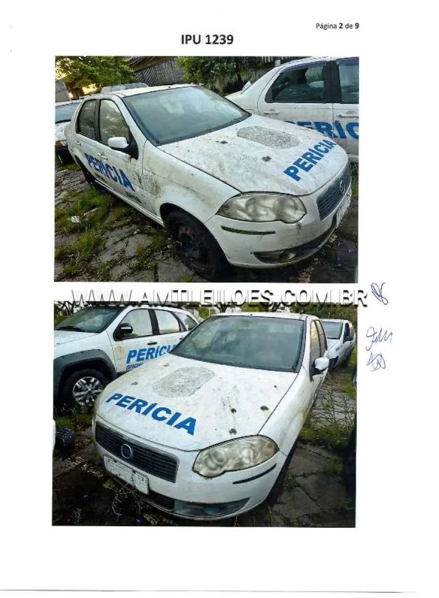 LOTE 158 - FIAT/SIENA HLX FLEX, ANO/MODELO: 2009/2009
