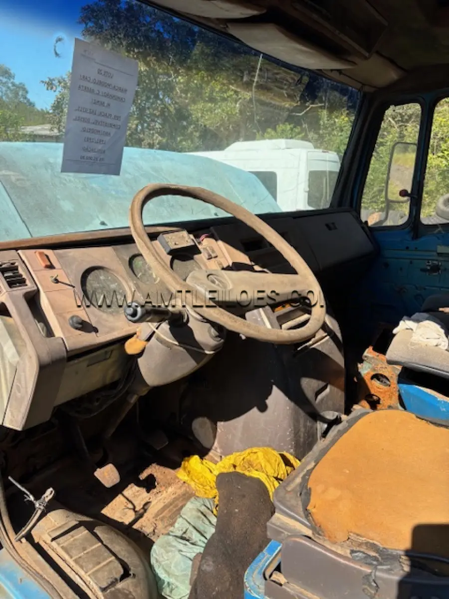LOTE 020 - CAMINHÃO/ C. ABERTA M. BENZ/ 709,  PLACA: IAZ 0315, DIESEL, ANO/MODELO: 1991/1991